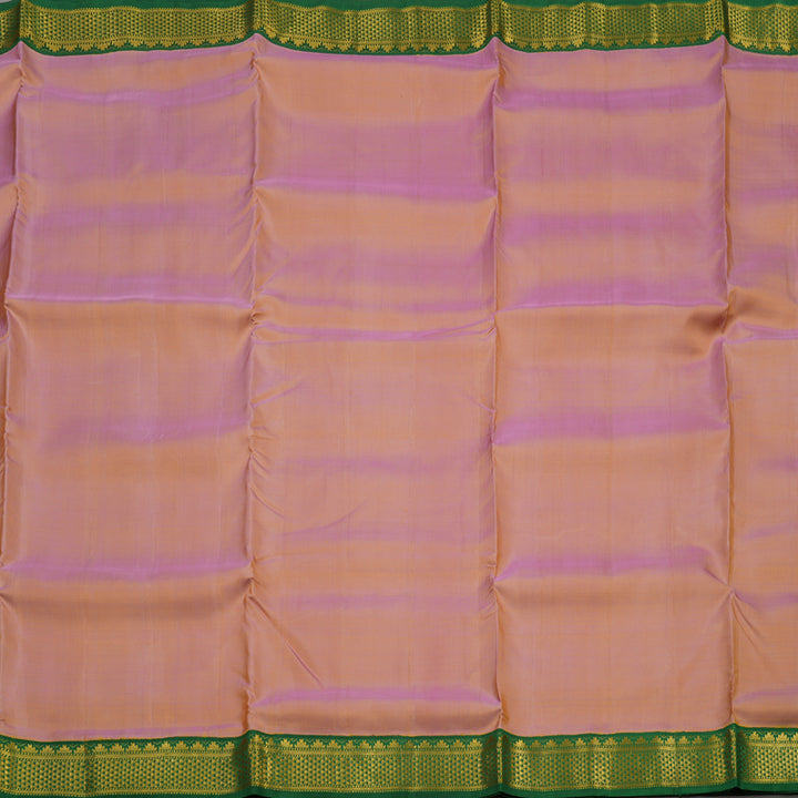Hayagrivas Handloom Dual Tone (Pink & Yellow) Kanjivaram Ten Yards Silk Saree HBE924K5-1