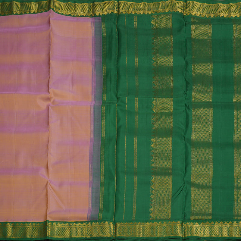 Hayagrivas Handloom Dual Tone (Pink & Yellow) Kanjivaram Ten Yards Silk Saree HBE924K5-1