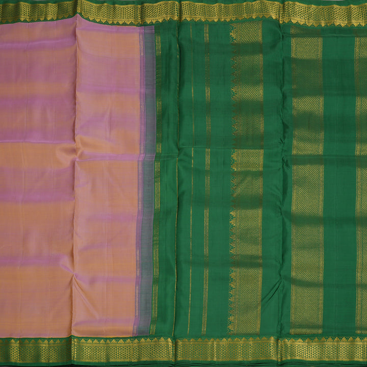 Hayagrivas Handloom Dual Tone (Pink & Yellow) Kanjivaram Ten Yards Silk Saree HBE924K5-1