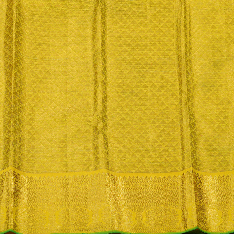 Hayagrivas Handloom Yellow Kanjivaram Silk Saree HBE924K6-2
