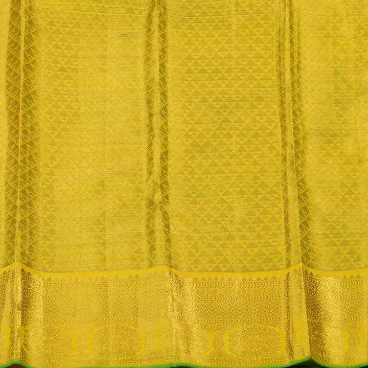 Hayagrivas Handloom Yellow Kanjivaram Silk Saree HBE924K6-2