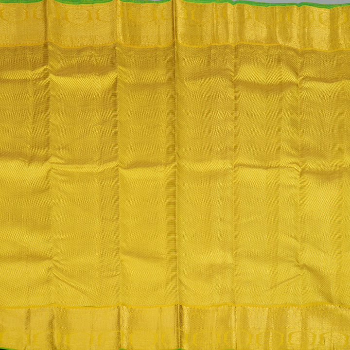 Hayagrivas Handloom Yellow Kanjivaram Silk Saree HBE924K6-2