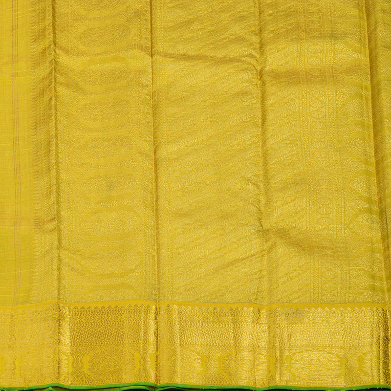 Hayagrivas Handloom Yellow Kanjivaram Silk Saree HBE924K6-2