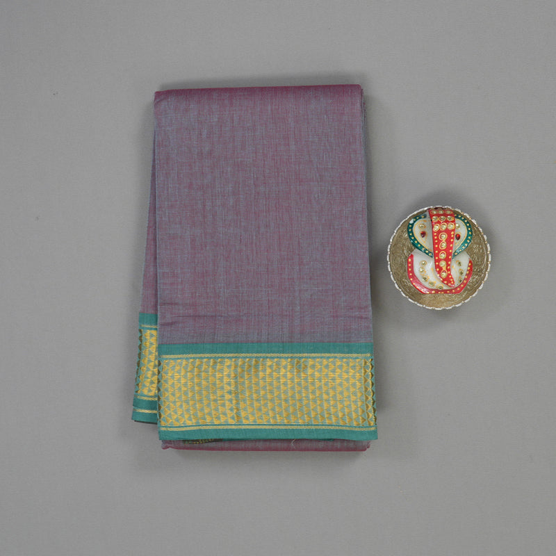 Hayagrivas Dual Tone (Sky blue & Red) Pure Chettinad Cotton Saree HBE925K1-8