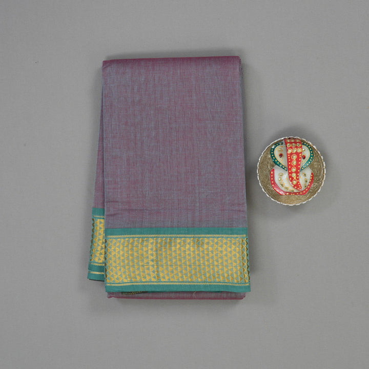 Hayagrivas Dual Tone (Sky blue & Red) Pure Chettinad Cotton Saree HBE925K1-8