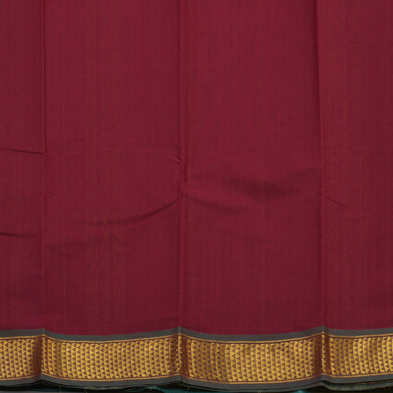 Hayagrivas Dual Tone (Sky blue & Red) Pure Chettinad Cotton Saree HBE925K1-8