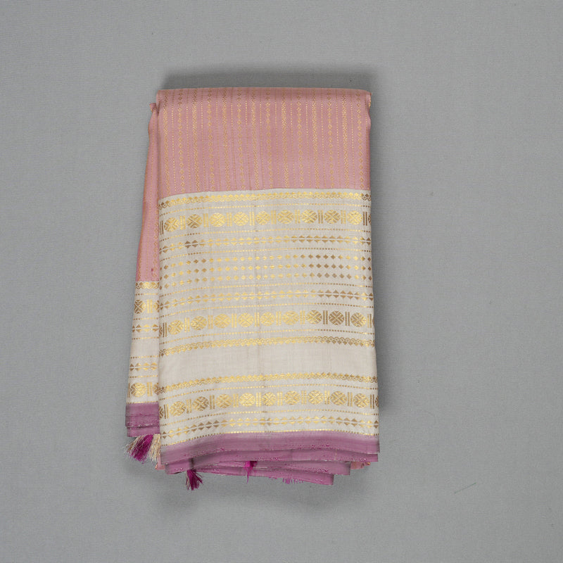 Hayagrivas Handloom Onion Pink Kanjivaram Silk Saree HBF101D1-1