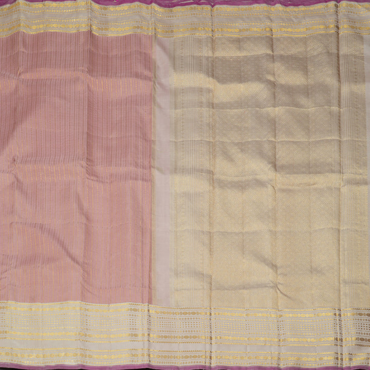 Hayagrivas Handloom Onion Pink Kanjivaram Silk Saree HBF101D1-1