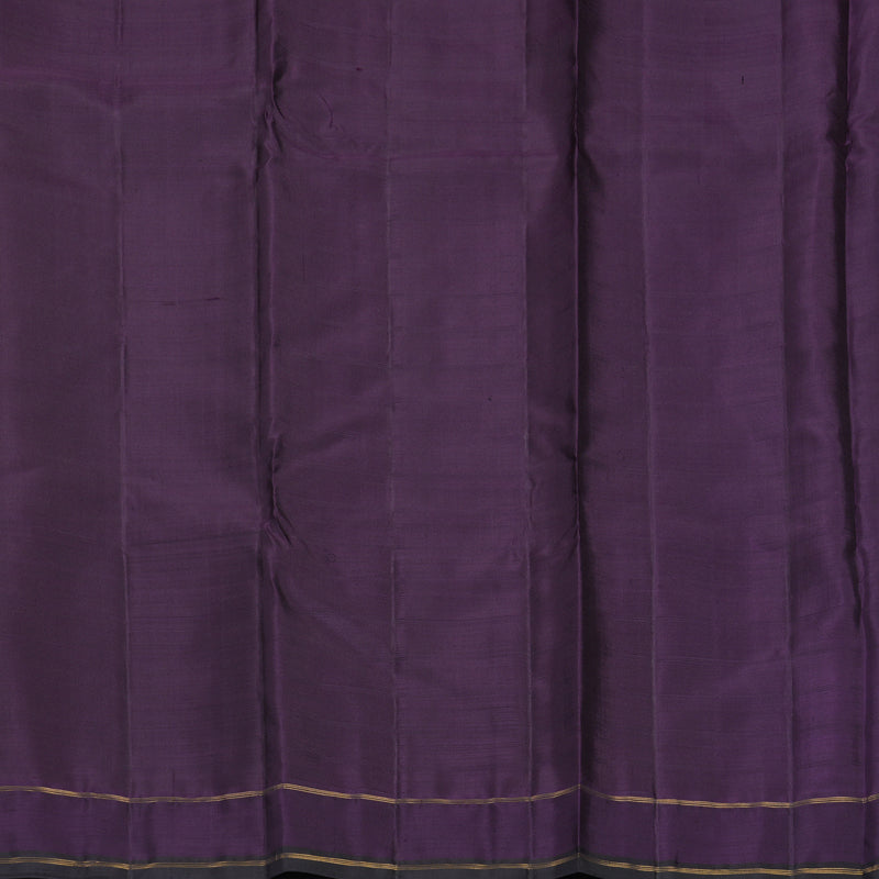 Hayagrivas Handloom Vadamalli Purple Kanjivaram Silk Saree with Nagapazham Border HBF1473J4-1