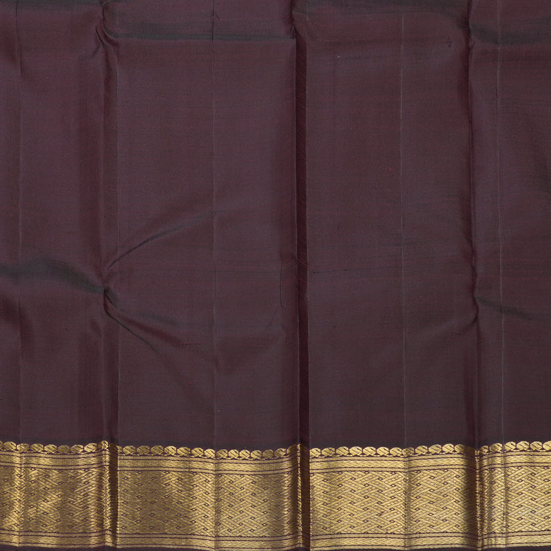 Hayagrivas Handloom Maroon Kanjivaram Silk Saree with Wine Border HBF302E3-1