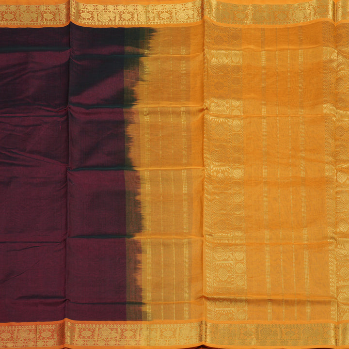 Hayagrivas Maroon Pure Silk Cotton Saree HBF42D1-4