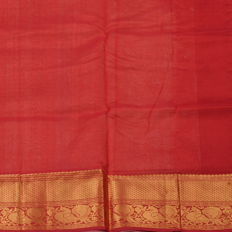Hayagrivas Half-White Pure Silk Cotton Saree HBF42D12-2