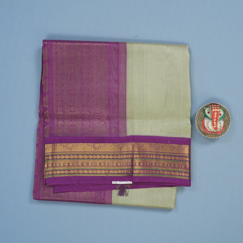 Hayagrivas Pista Green Pure Silk Cotton Saree HBF42D2-5