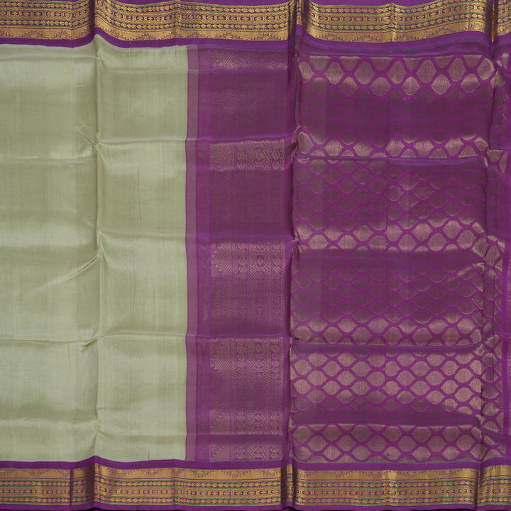 Hayagrivas Pista Green Pure Silk Cotton Saree HBF42D2-5