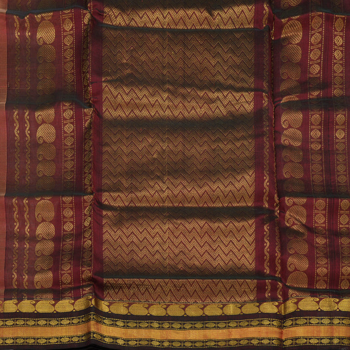 Hayagrivas Sandal Pure Silk Cotton Saree HBF42D4-2