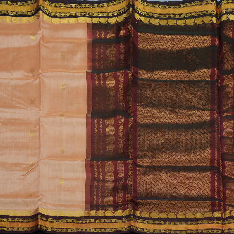 Hayagrivas Sandal Pure Silk Cotton Saree HBF42D4-2