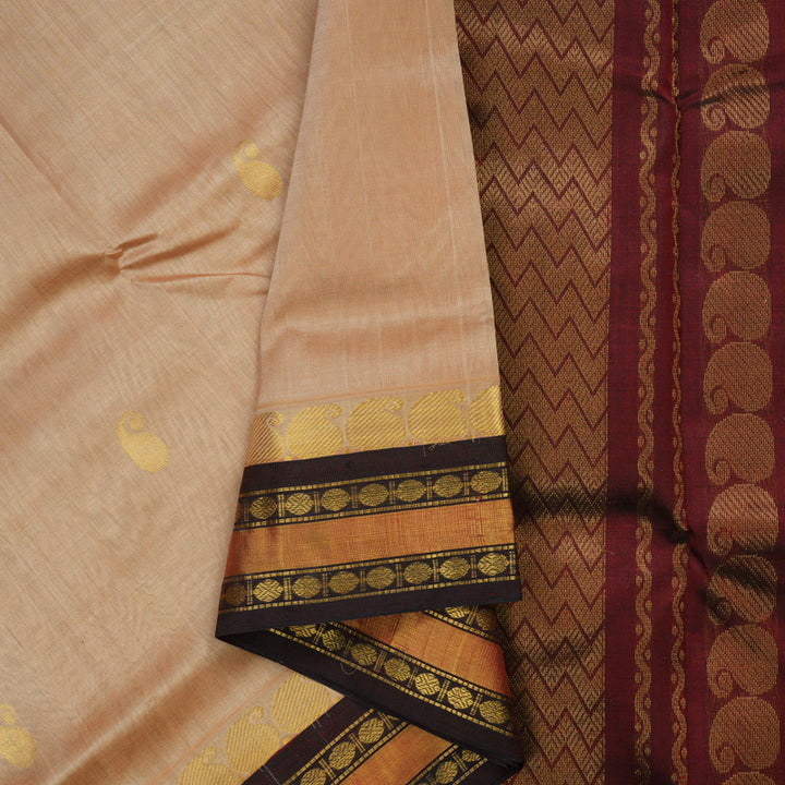 Hayagrivas Sandal Pure Silk Cotton Saree HBF42D4-2