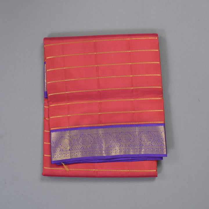 Hayagrivas Handloom Pink Ten Yards Silk Saree HBF460F2-1