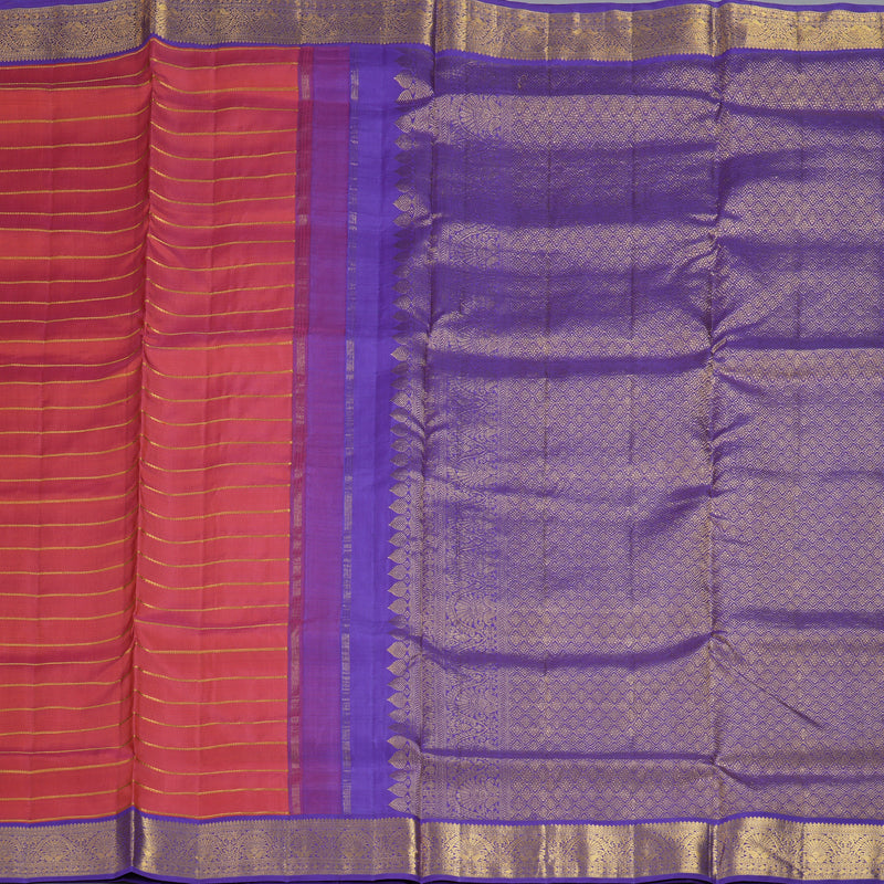 Hayagrivas Handloom Pink Ten Yards Silk Saree HBF460F2-1