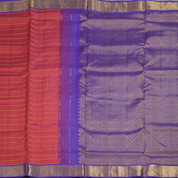 Hayagrivas Handloom Pink Ten Yards Silk Saree HBF460F2-1