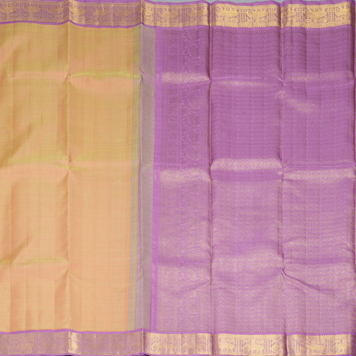 Hayagrivas Handloom Sandal Kanjivaram Silk Saree with Lavender Border HBF461F3-2