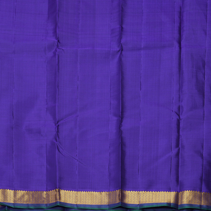 Hayagrivas Handloom Teal Green Kanjivaram Silk Saree HBF465F1-7