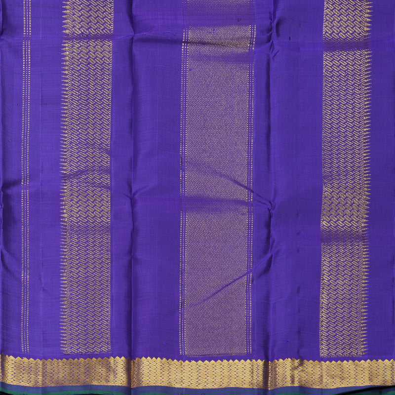 Hayagrivas Handloom Teal Green Kanjivaram Silk Saree HBF465F1-7
