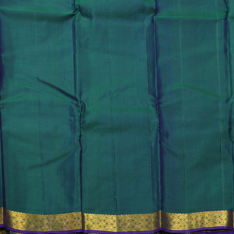 Hayagrivas Handloom Yellowish-Green Kanjivaram Silk Saree HBF466F1-9