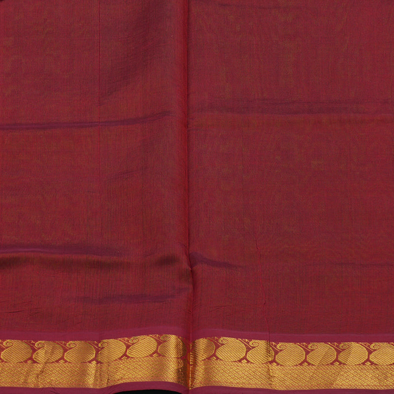 Hayagrivas Meenakshi Green Pure Printed Silk Cotton Saree HBF62D2-3