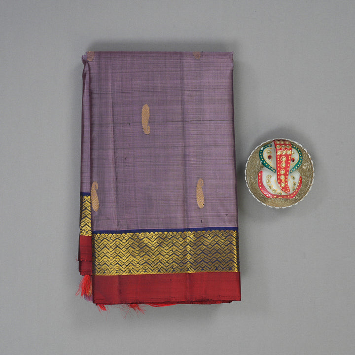 Hayagrivas Handloom Mauve Kanjivaram Silk Saree HBF98D1-20