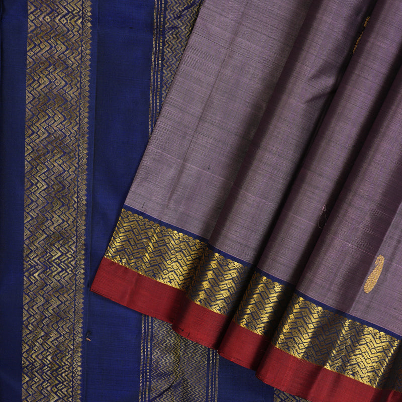 Hayagrivas Handloom Mauve Kanjivaram Silk Saree HBF98D1-20