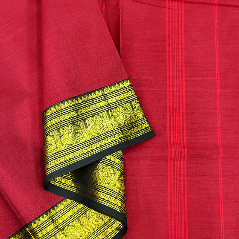 Hayagrivas Maroon Handloom Chettinad Cotton Saree SSKBF87F1-68
