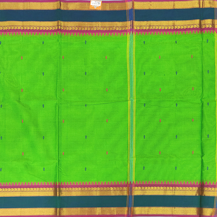 Hayagrivas Parrot Green Handloom Chettinad Cotton Saree SSKBF86F1-119