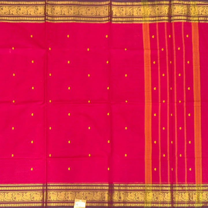 Hayagrivas Pink Handloom Chettinad Cotton Saree SSCKBF86F1-94