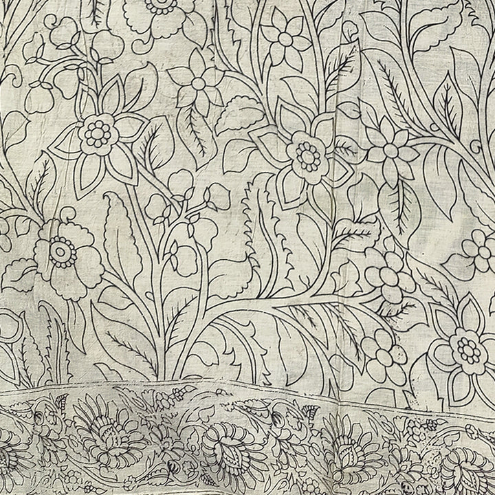 Hayagrivas Sandal Kalamkari Cotton Saree KSBE107B1-41