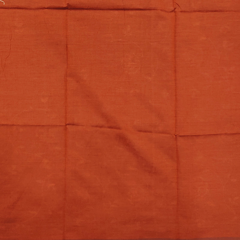 Hayagrivas Rust Orange Fancy Cotton Saree KBE2167A4-44