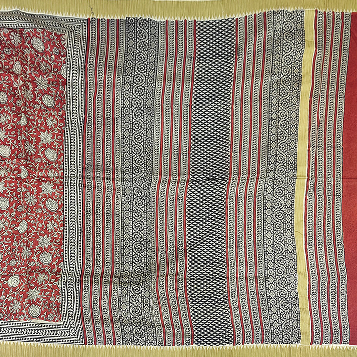 Hayagrivas Maroon Pure Chanderi Cotton Saree KBE2040A1-27