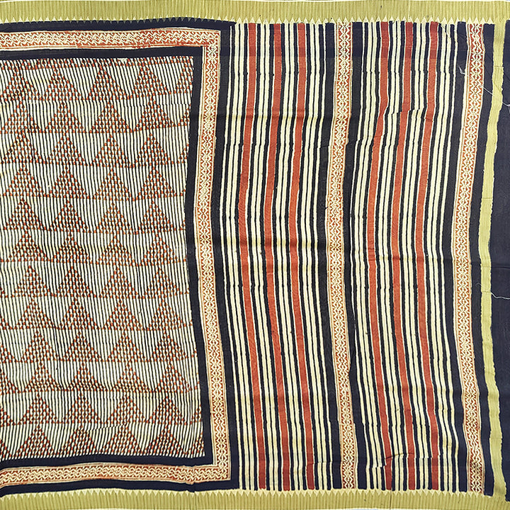 Hayagrivas Beige Pure Chanderi Cotton Saree KSBE107B7-25