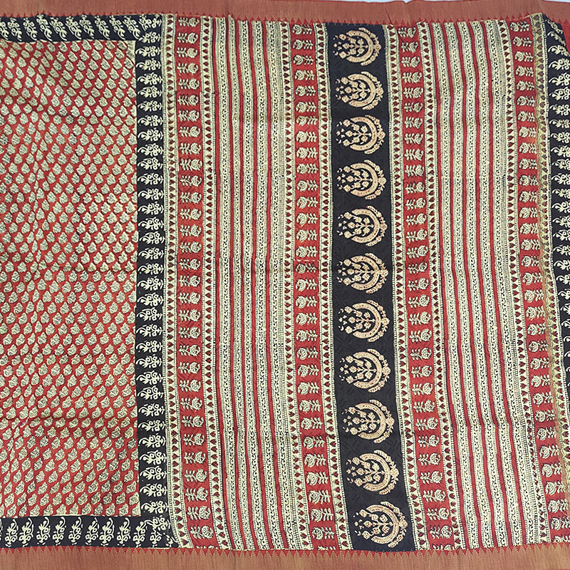 Hayagrivas Maroon Pure Chanderi Cotton Saree KSBE107B7-11