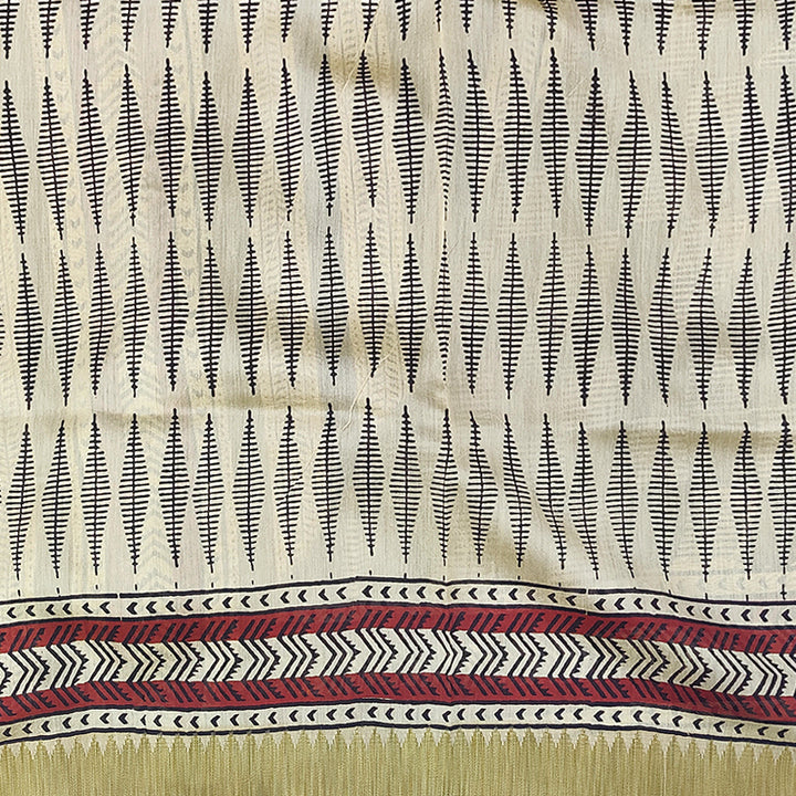 Hayagrivas Khaki Brown Pure Chanderi Cotton Saree KSBE107B7-26