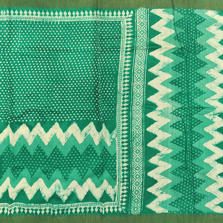 Hayagrivas Sea Green Pure Chanderi Cotton Saree KSBE107B7-13