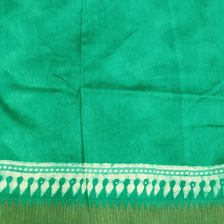 Hayagrivas Sea Green Pure Chanderi Cotton Saree KSBE107B7-13