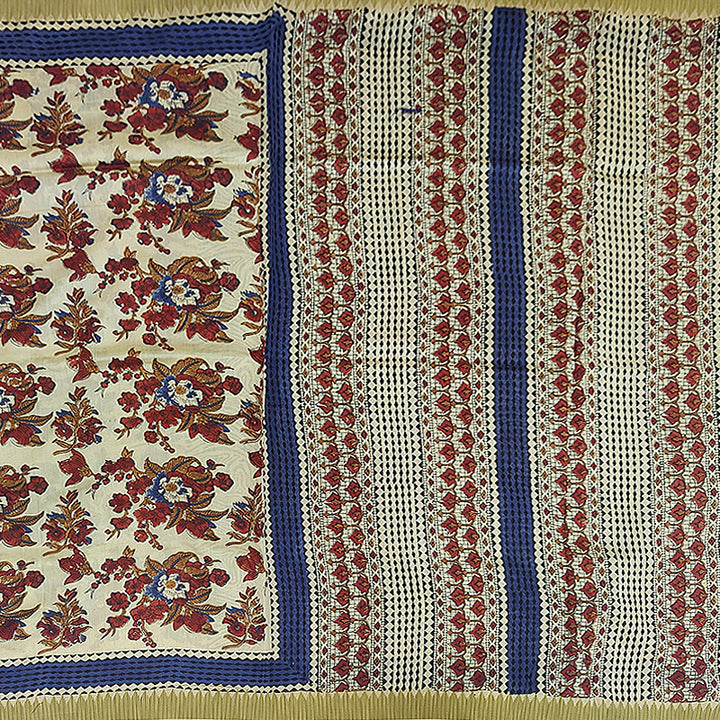 Hayagrivas Sandal Pure Chanderi Cotton Saree KSBE107B7-3