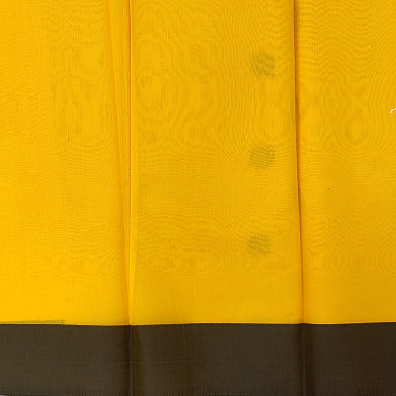 Hayagrivas Turmeric Yellow Pure Cotton Saree BBD1126K2-13