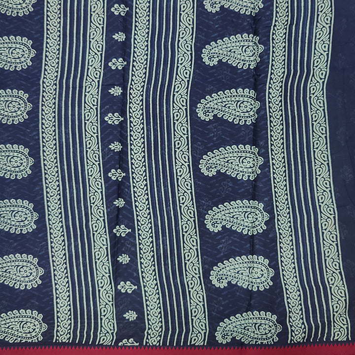 Hayagrivas Indigo Blue Pure Cotton Saree KBE2544C2-7