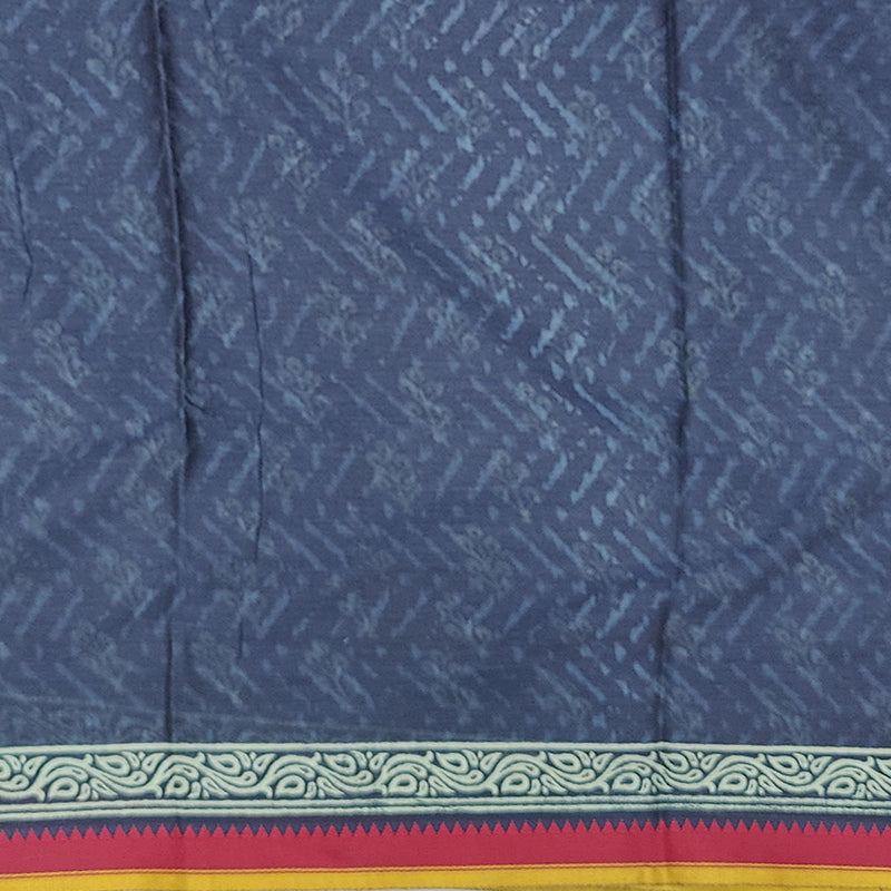 Hayagrivas Indigo Blue Pure Cotton Saree KBE2544C2-7