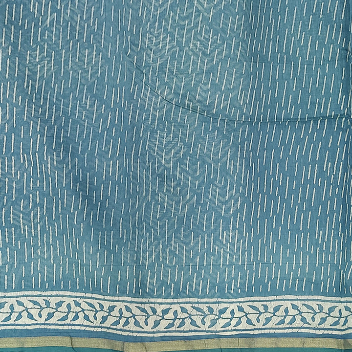 Hayagrivas Sky Blue Pure Cotton Saree KBE2544C15-12