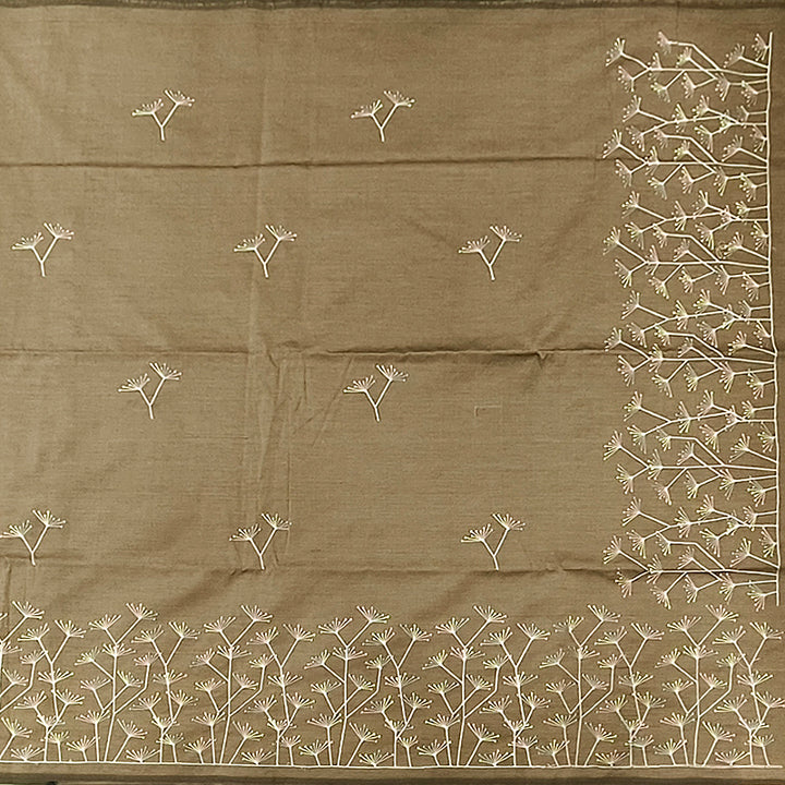 Hayagrivas Elephant Grey Fancy Cotton Saree KBE2167A1-44