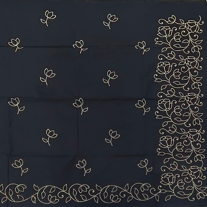 Hayagrivas Black Fancy Cotton Saree KBE2167A1-8