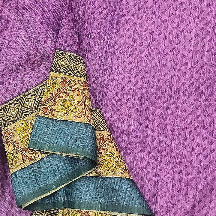 Hayagrivas Lilac Fancy Cotton Saree KBE2383B7-7